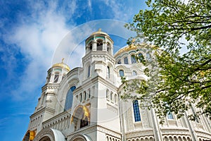 Naval cathedral of Saint Nicholas Kronstadt Russia