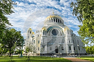 Naval Cathedral of St. Nicholas in Kronstadt, St-Petersburg.