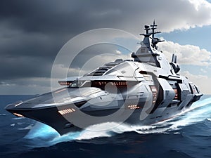 Naval Power Unleashed: Future Technology in Battle Ship Artistry