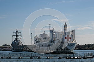 Naval Ships in Port