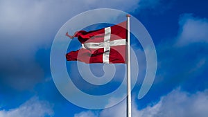 Naval version of the danish flag dannebrog