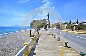 Navarinou road and Verga beach Kalamata Greece