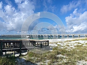 Navarre Beach and Pier in the West Florida Panhandle.