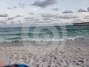 Navarre Beach rough waves