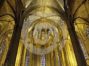 Nave of Barcelona Cathedral