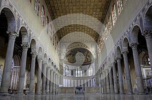 Nave of basilica Santa Sabina photo