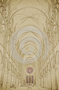 Nave of a Gothic Church