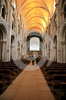 The Nave, Priory church, Christchurch.