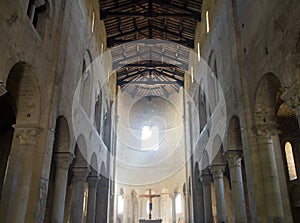 Nave of St. Antimo Abbey photo