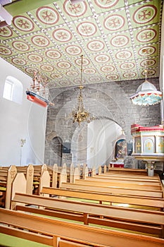 Nave of the St. Peders Kirke on Bornholm