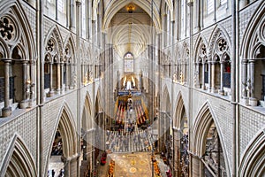 Westminster Abbey interior, London, England, UK