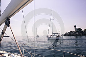 Navigate on the sea photo