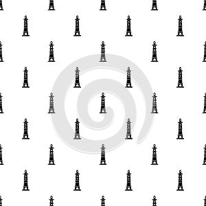Navigate tower pattern vector seamless