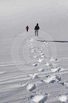 Navigating deep snow