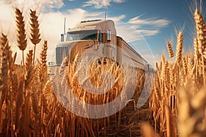 Navigating the global markets with wheat export, grains traverse borders, international trade and sustenance, global