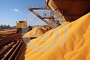 Navigating the global markets with wheat export, grains traverse borders, international trade and sustenance, global