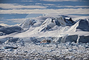 Navigating through the ice, Antarctica