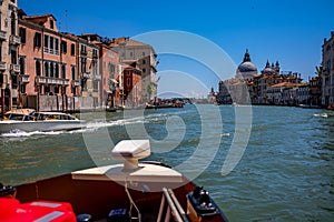 Navigating the Iconic Grand Canal of Venice, Italy photo