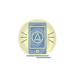 navigation, app, camping, gps, location Glyph Icon