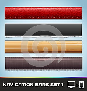Navigation Bars For Web And Mobile Set1 photo