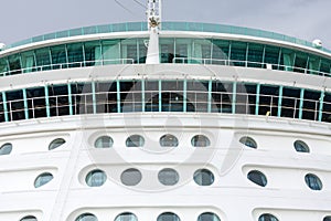 Navigation Bridge on Modern Cruise Ship