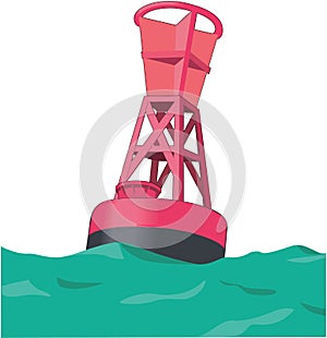 Navigation Buoy Vector Illustration