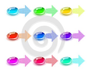 Navigation buttons for UI - user interfaces.
