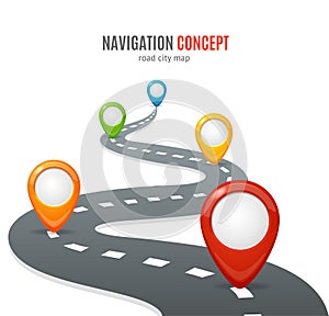 Navigation Concept. Vector