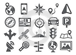 Navigation icon set