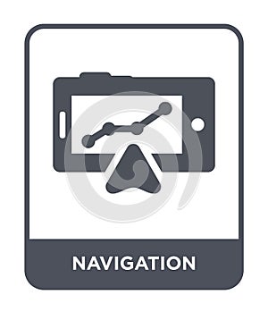 navigation icon in trendy design style. navigation icon isolated on white background. navigation vector icon simple and modern