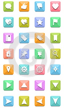 Navigation icons set