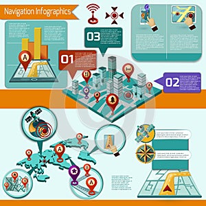 Navigation Infographic Set