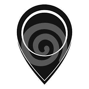 Navigation mark icon, simple style.