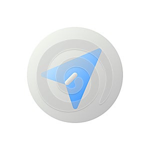 Navigation pointer flat gradient two-color ui icon