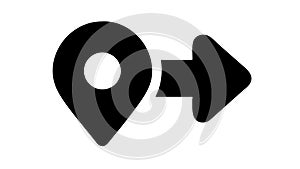 Navigation Pointer Icon, Location and Direction Guidance, vector design Generative AI