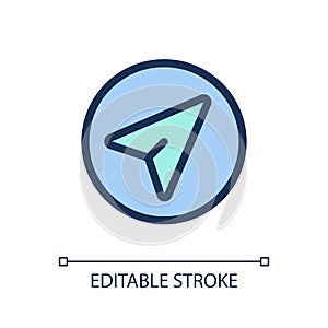 Navigation pointer pixel perfect RGB color ui icon
