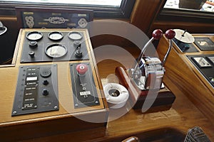 Navigation and steering on a small cruise ship