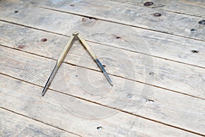 Navigation still-life. Skippers equipment and a map