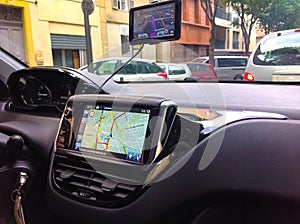 Navigation system in car