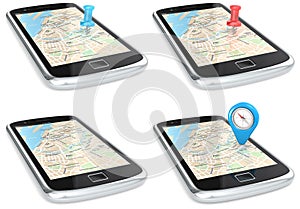 Navigation via Smartphone.