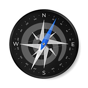 Navigational compass with wind rose