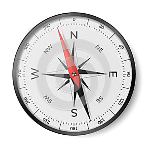 Navigational compass with wind rose photo