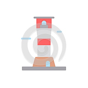 Navigational, lighthouse icon. Simple color vector elements of pharos icons for ui and ux, website or mobile application