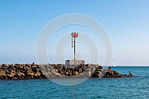 Navigational Lights on Jetty