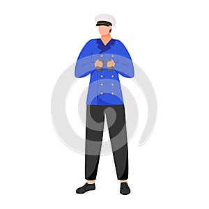 Navigator flat vector illustration