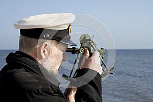 Navigator with Sextant