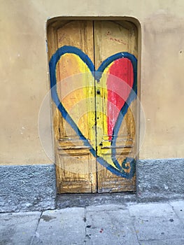 Navigli Milano Heart Door