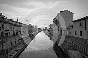 Naviglio Grande in Black and white