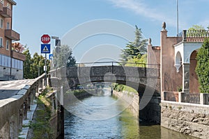 Naviglio Martesana in Lombardy, Italy