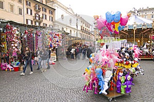 Navona Square in Rome during Christmas